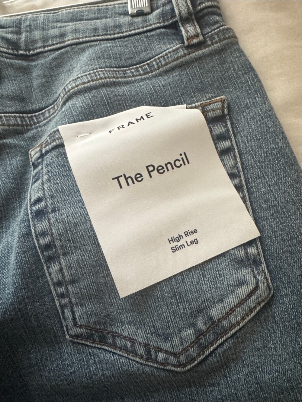 NWT FRAME Denim The Pencil Jeans in Crave, Size 28 - Picture 8 of 12